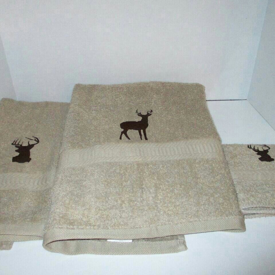 Deer bear moose bathroom cabin lodge theme. white and Etsy