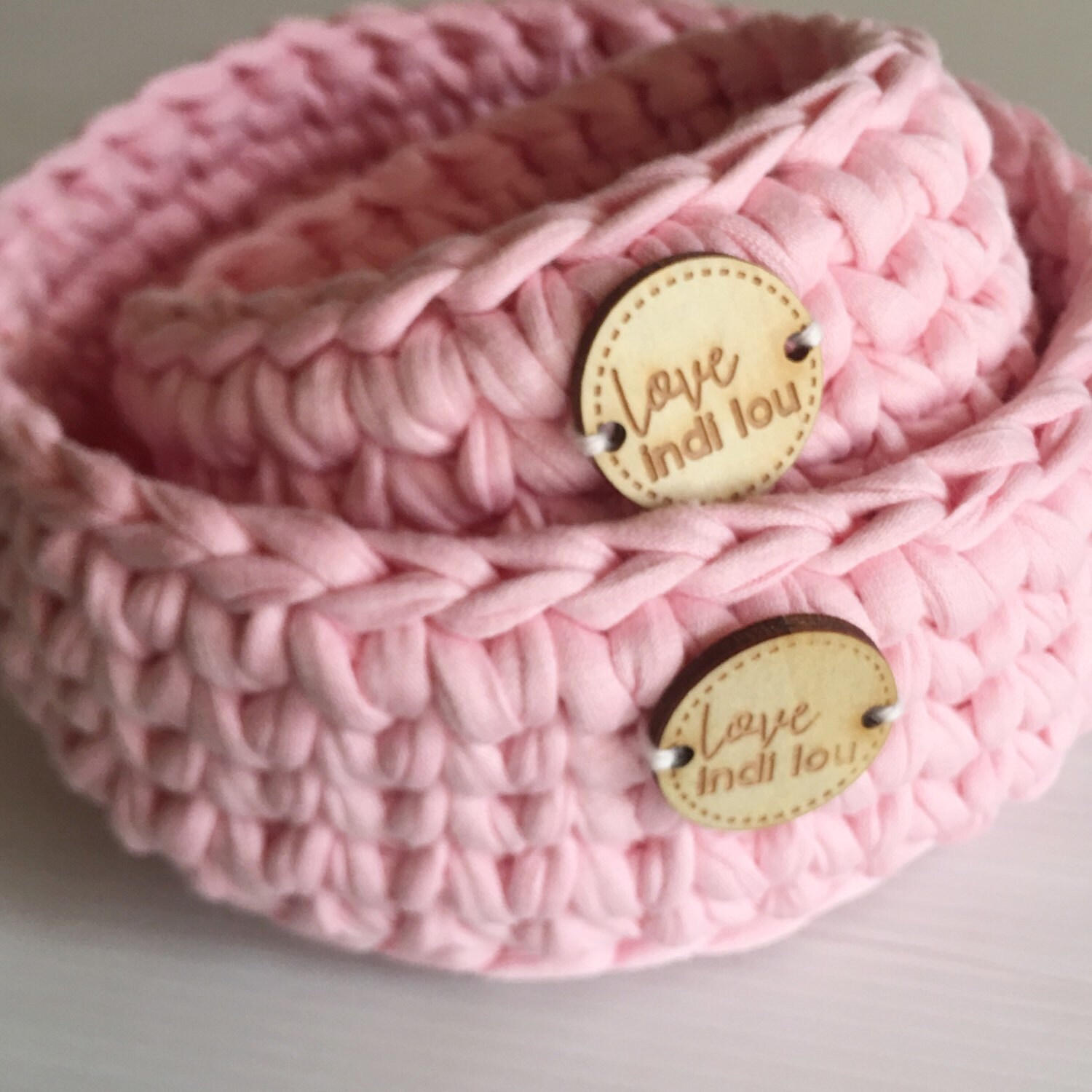 Grey Basket Medium 26cm x 9cm Nursery basket Home Decor Etsy