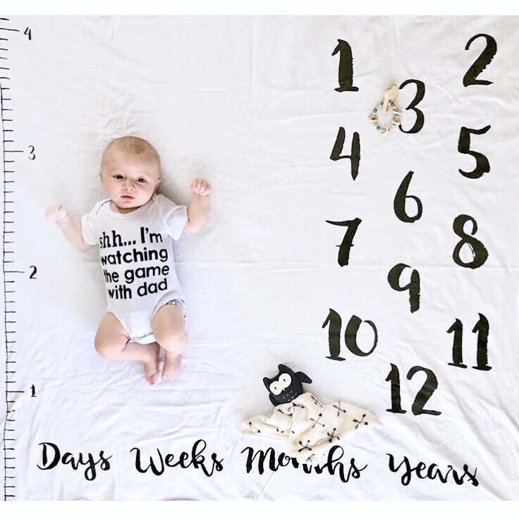 Milestone blanket monthly milestone blanket age blanket Etsy