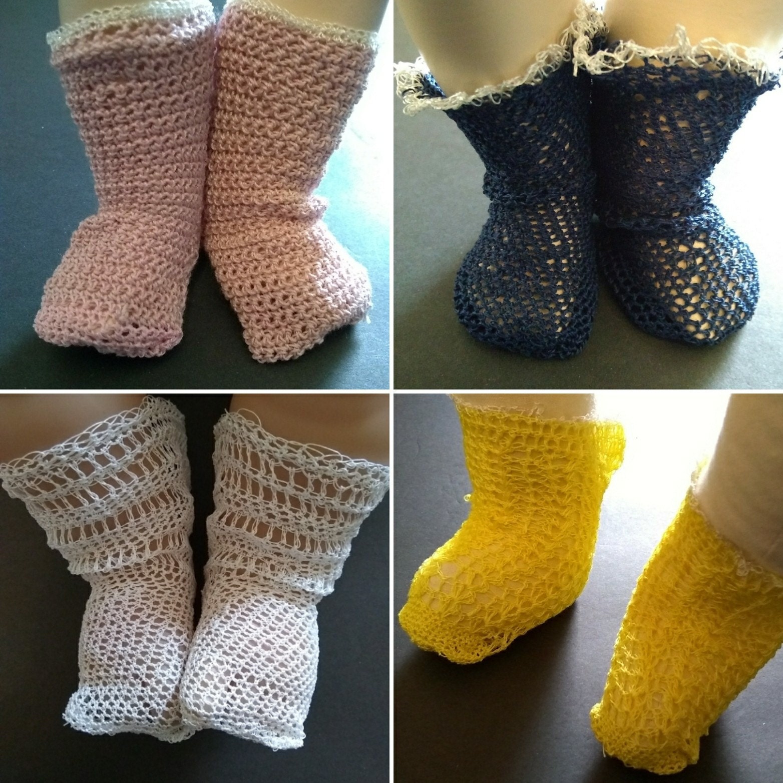 crochet doll socks
