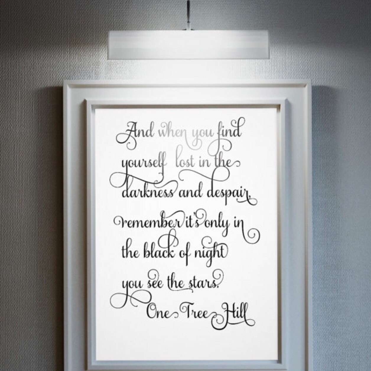 One Tree Hill/One Tree Hill Quote/OTH Quote/Wall Art | Etsy