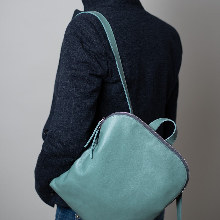 mint green rucksack