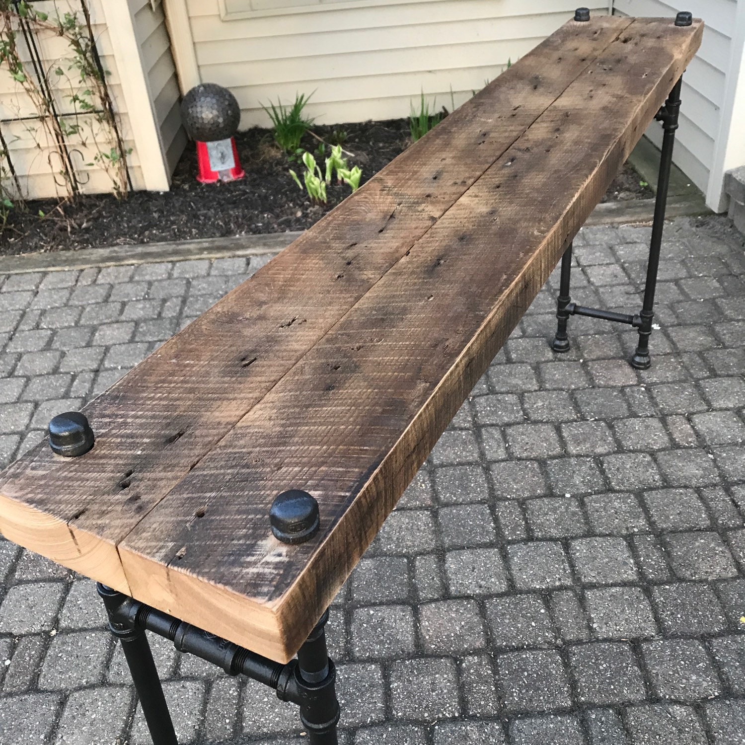 Reclaimed Barn Wood XL Sofa Table Etsy