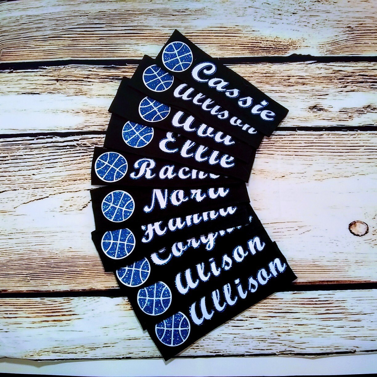 Personalized Soccer Team Headbands Set of 10 Headbands