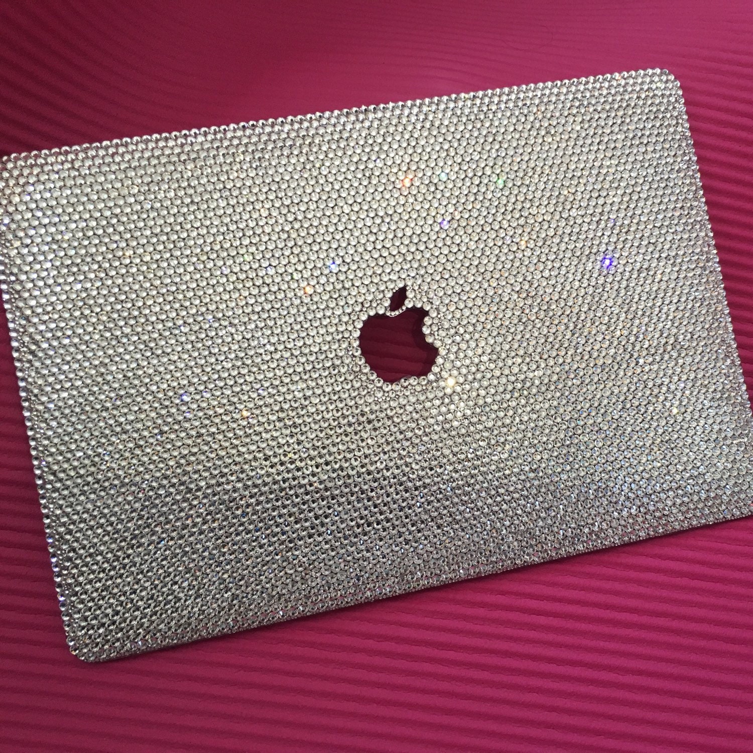 Macbook case pro15 retina handmade bling clear crystals Etsy