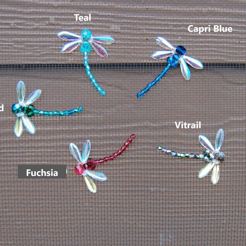 Screen Door Saver Beaded Dragonfly Multiple colors to choose | Etsy