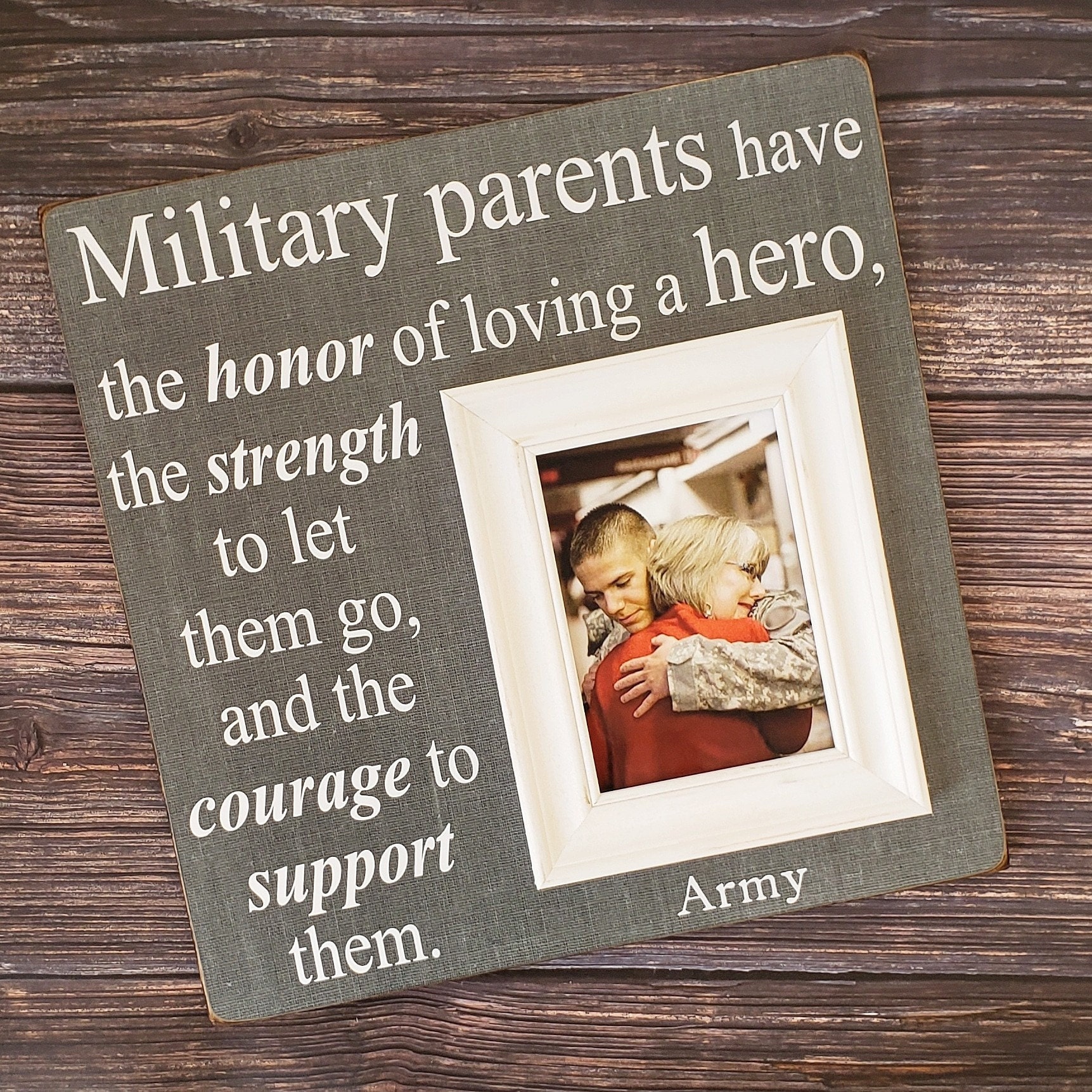 Military Pas Picture Frame Deployment Gift For Mom And