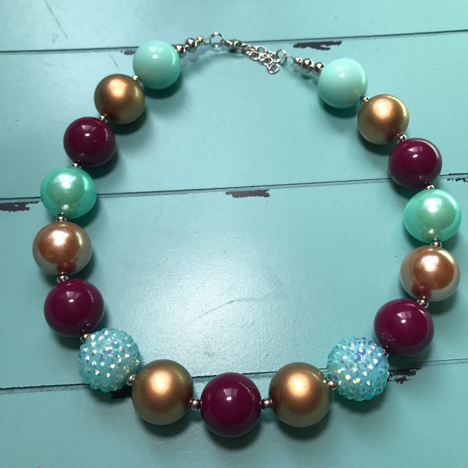 Chunky necklace chunky bead necklace photo prop necklace | Etsy