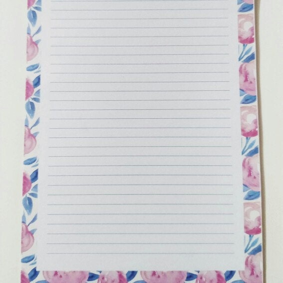 Decorative Writing Paper Printable Lined Paper For Kids | Etsy