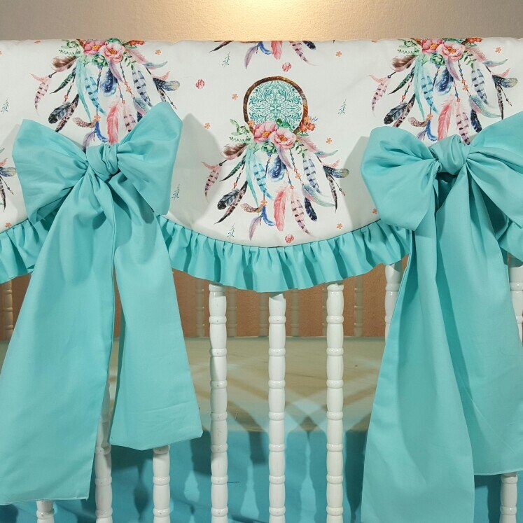 Dream catcher Baby Bedding Baby Girl Boho Bedding Dream Etsy