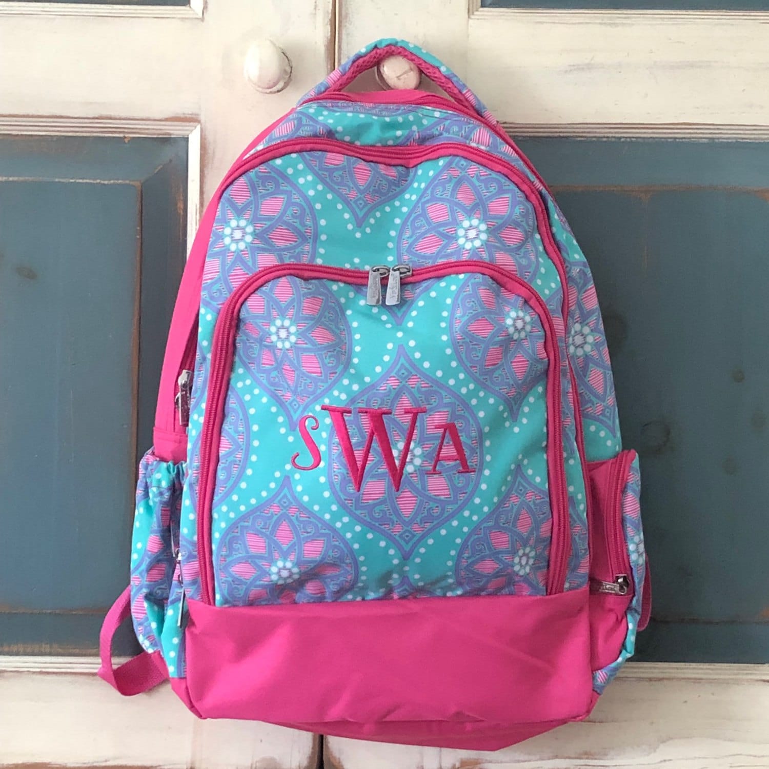 KIDS Backpack Set Monogram Backpacks Girls Boys Personalized Etsy