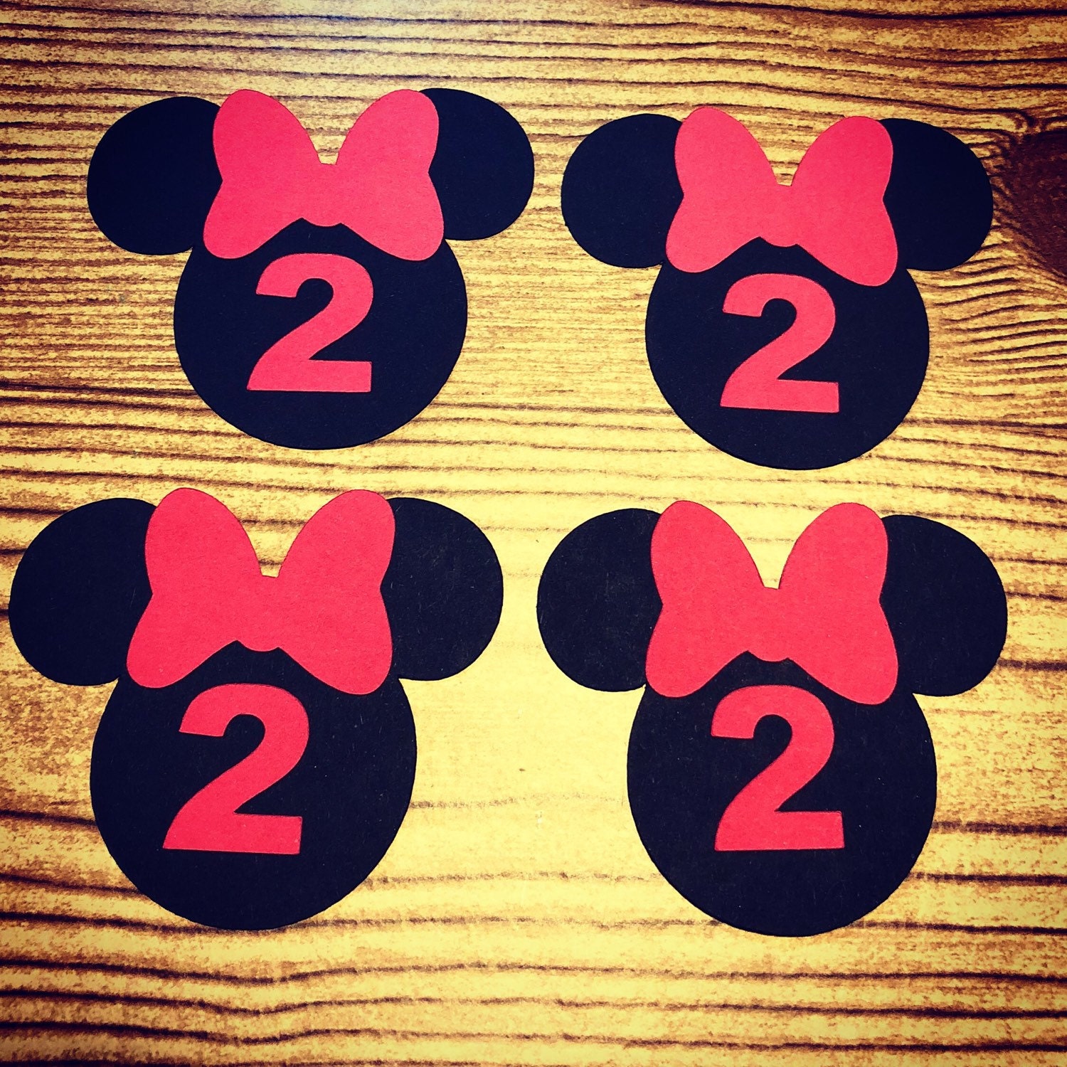 Disney Minnie Mouse Cupcake Toppers | Etsy