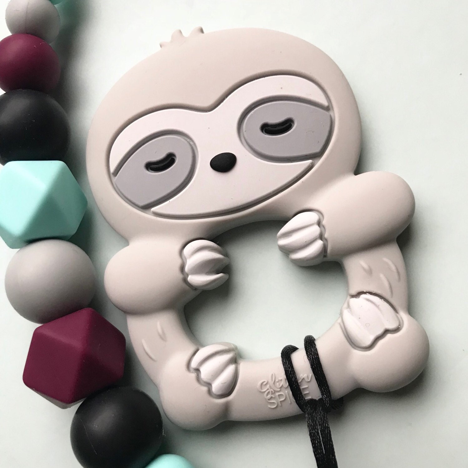 sloth silicone teether