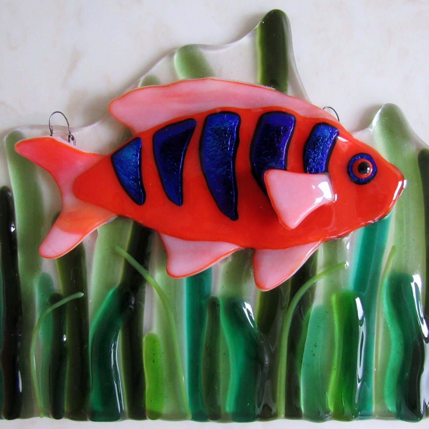 Fused Glass Fish Wall Art Underwater Sea Life Tropical Fish Etsy