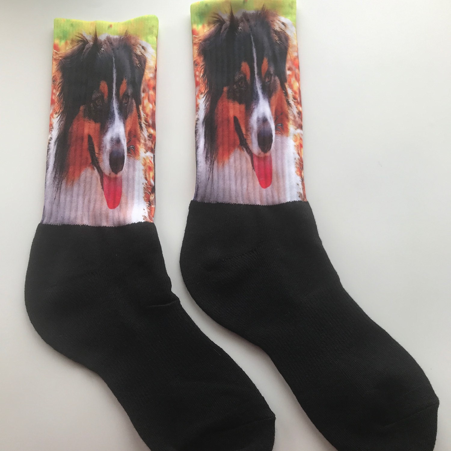 custom dog socks etsy