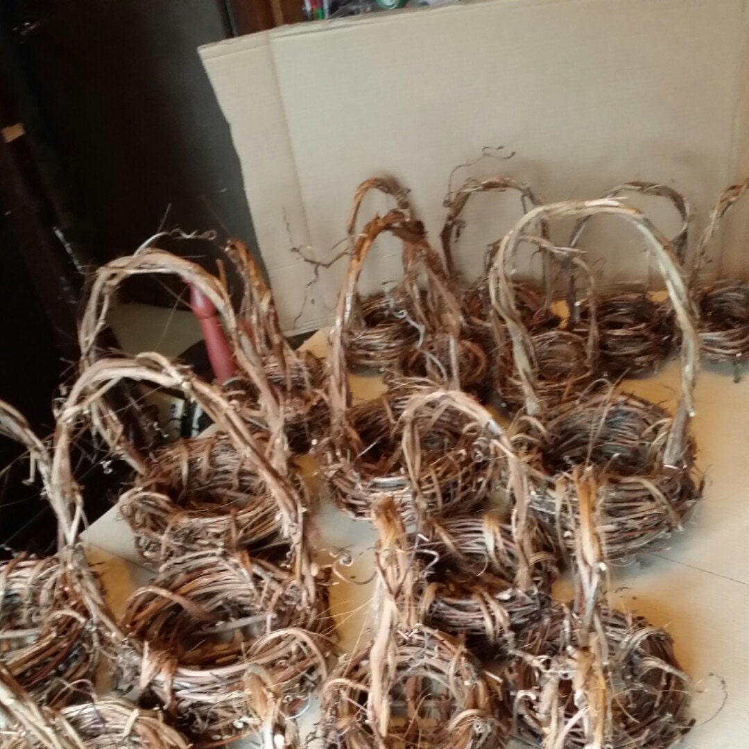 Flower Girl Basket Grapevine Basket Grapevine Rustic Wedding