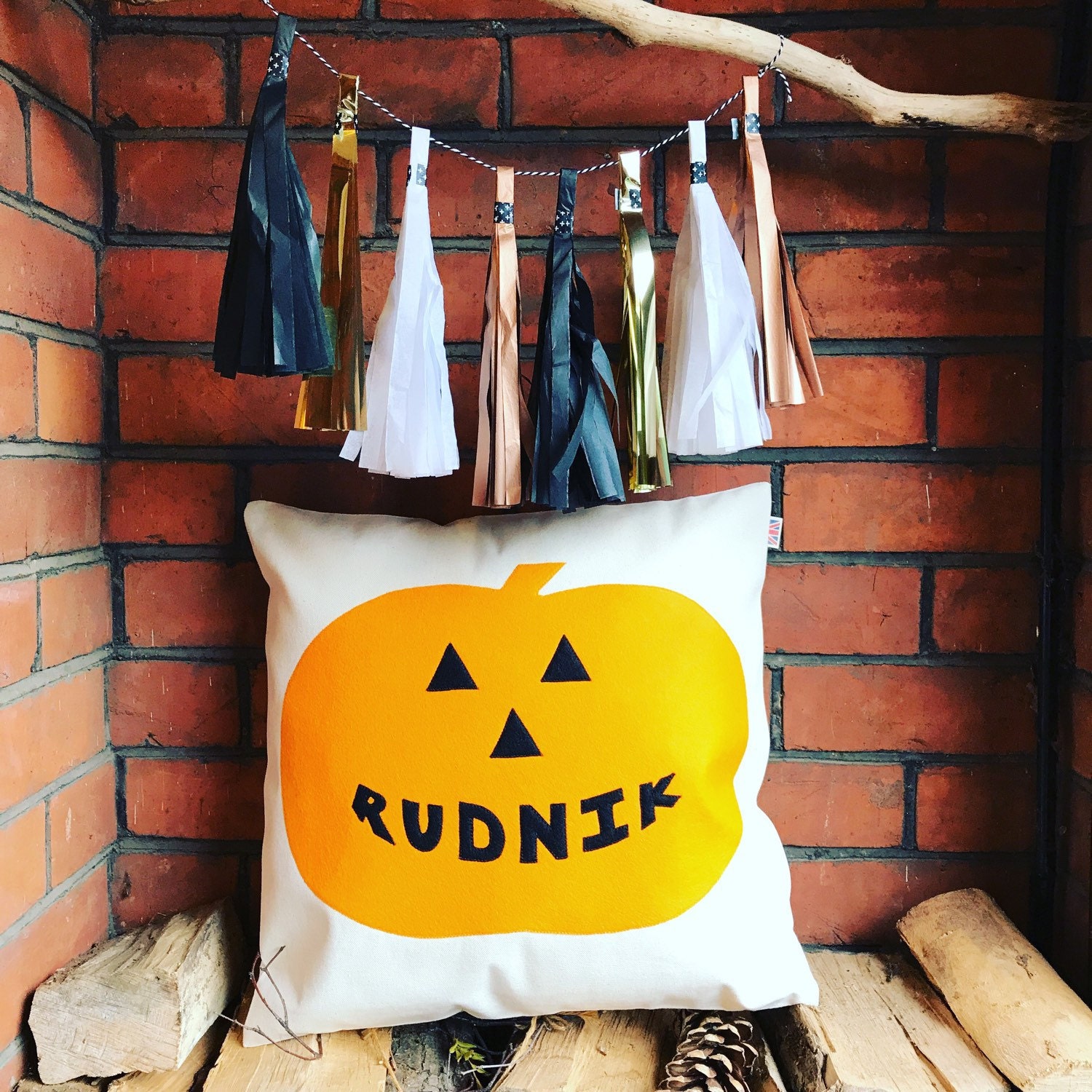 Personalised Halloween cushion covers Halloween name pillows Etsy