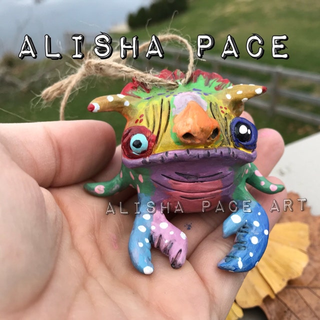 Ugly Christmas ornaments figurines & by SoUglyitsCuteCrafts