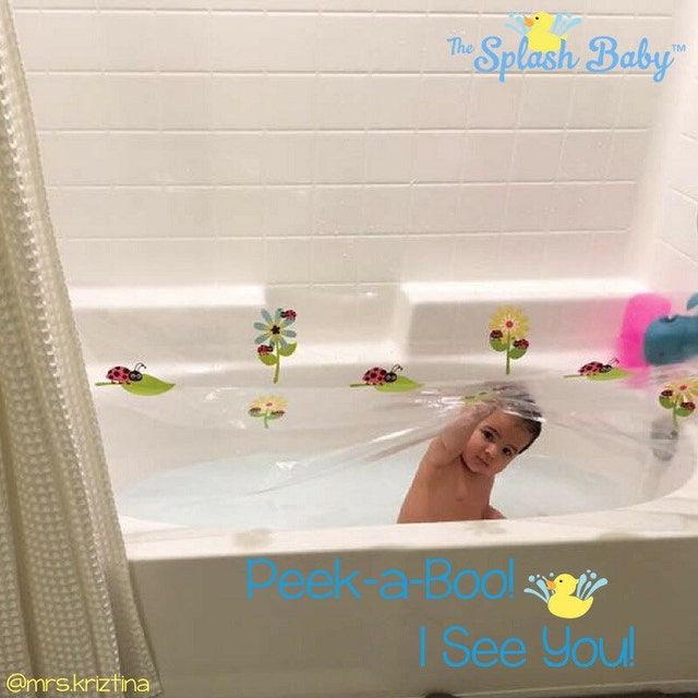 The First & Only Bathtub Splash Guard for Kids by TheSplashBaby
