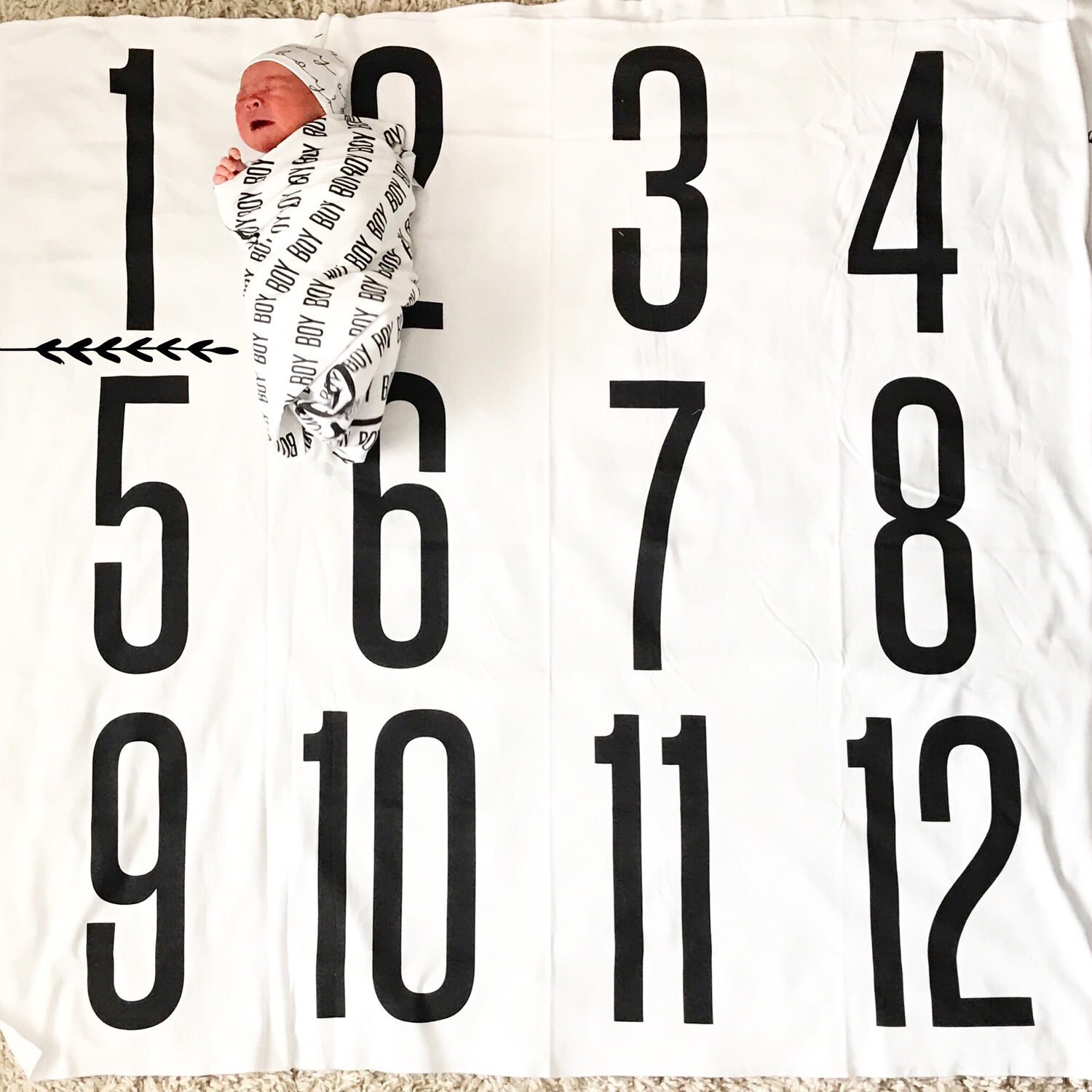 Milestone blanket monthly milestone blanket age blanket Etsy