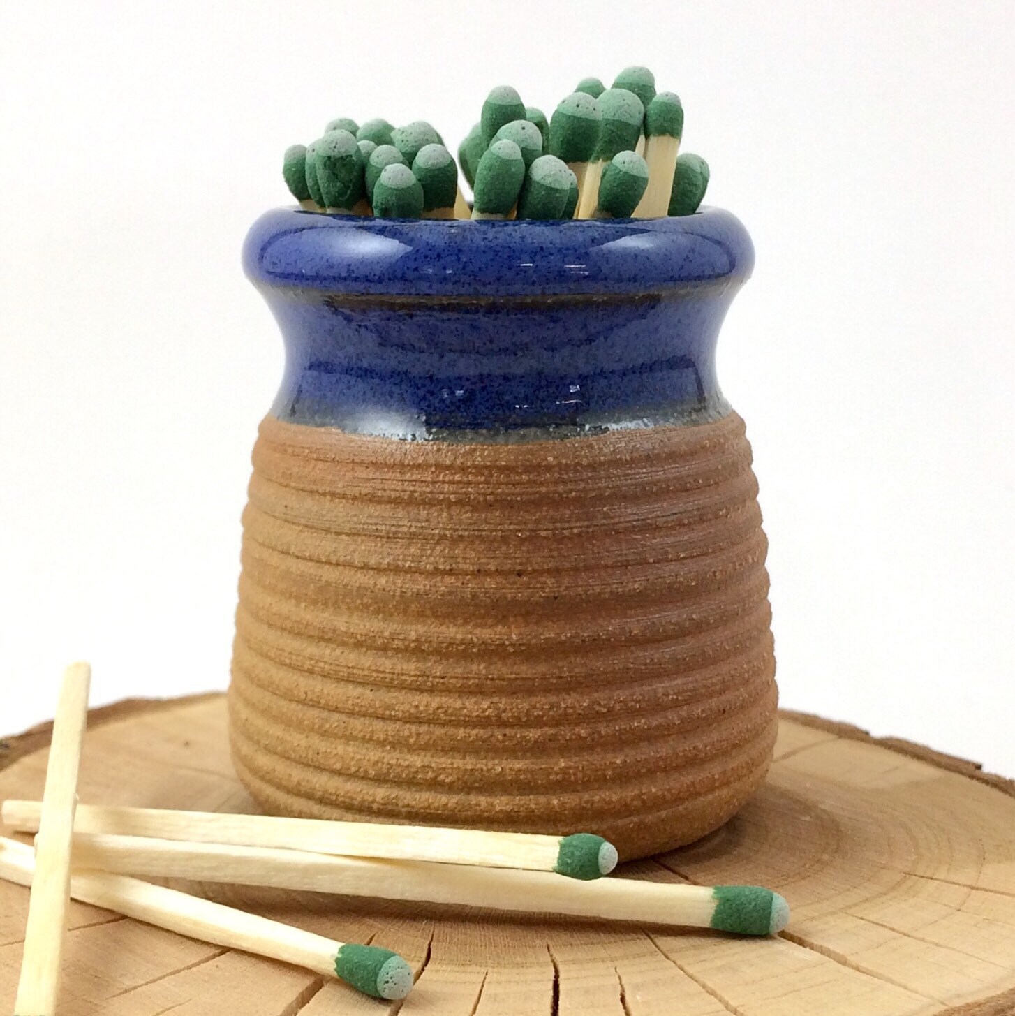 Pottery Match Striker Green Match Holder Rustic Match Etsy