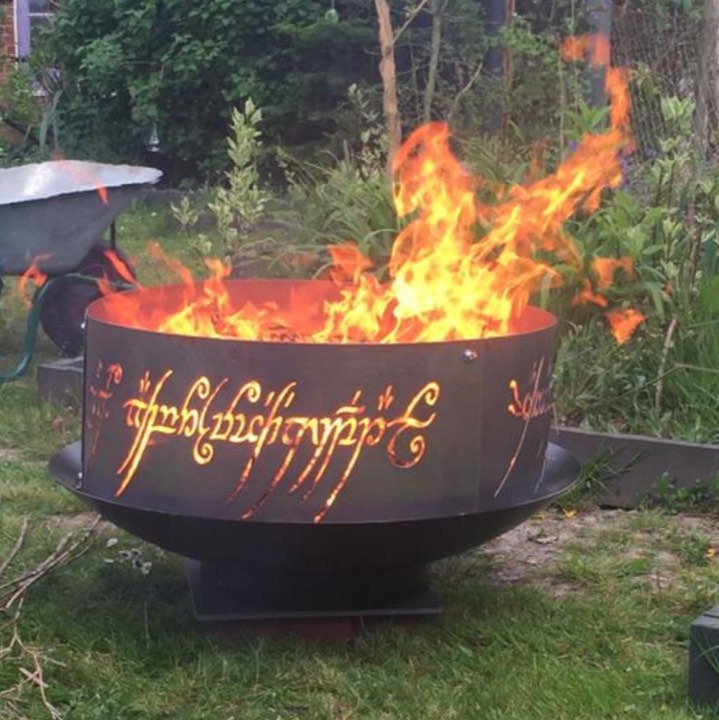 Fire Ring to Rule them All LOTR fire ring Fire pit Lord of Etsy