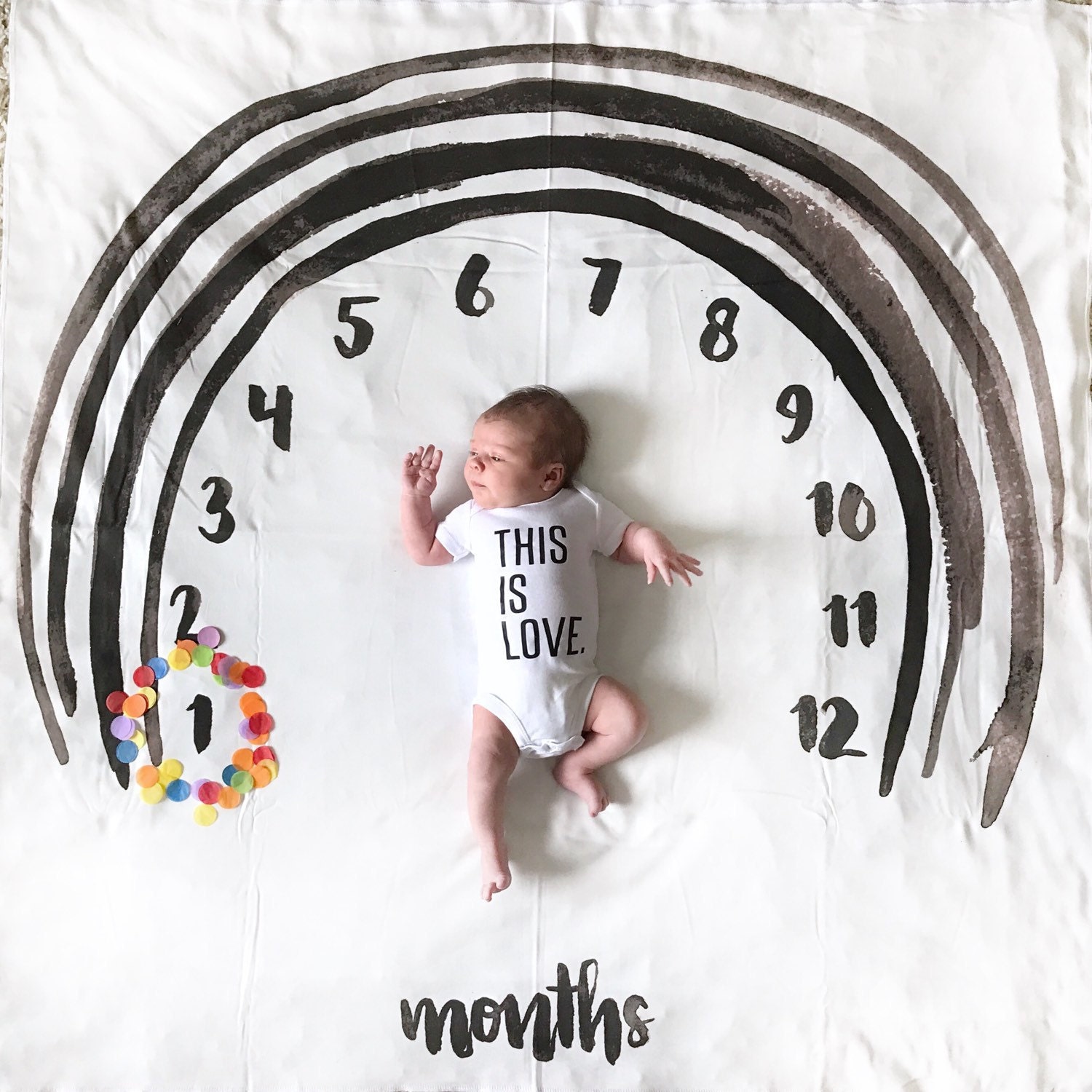 Milestone blanket monthly milestone blanket age blanket Etsy