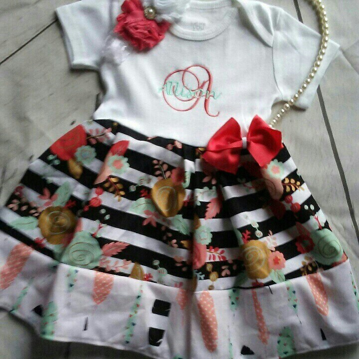 monogrammed baby girl clothes