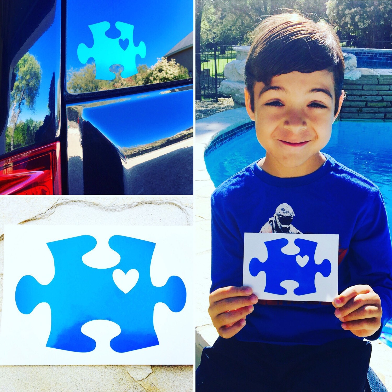 Autism Awareness Decal Puzzle Piece Decal Autism Decal