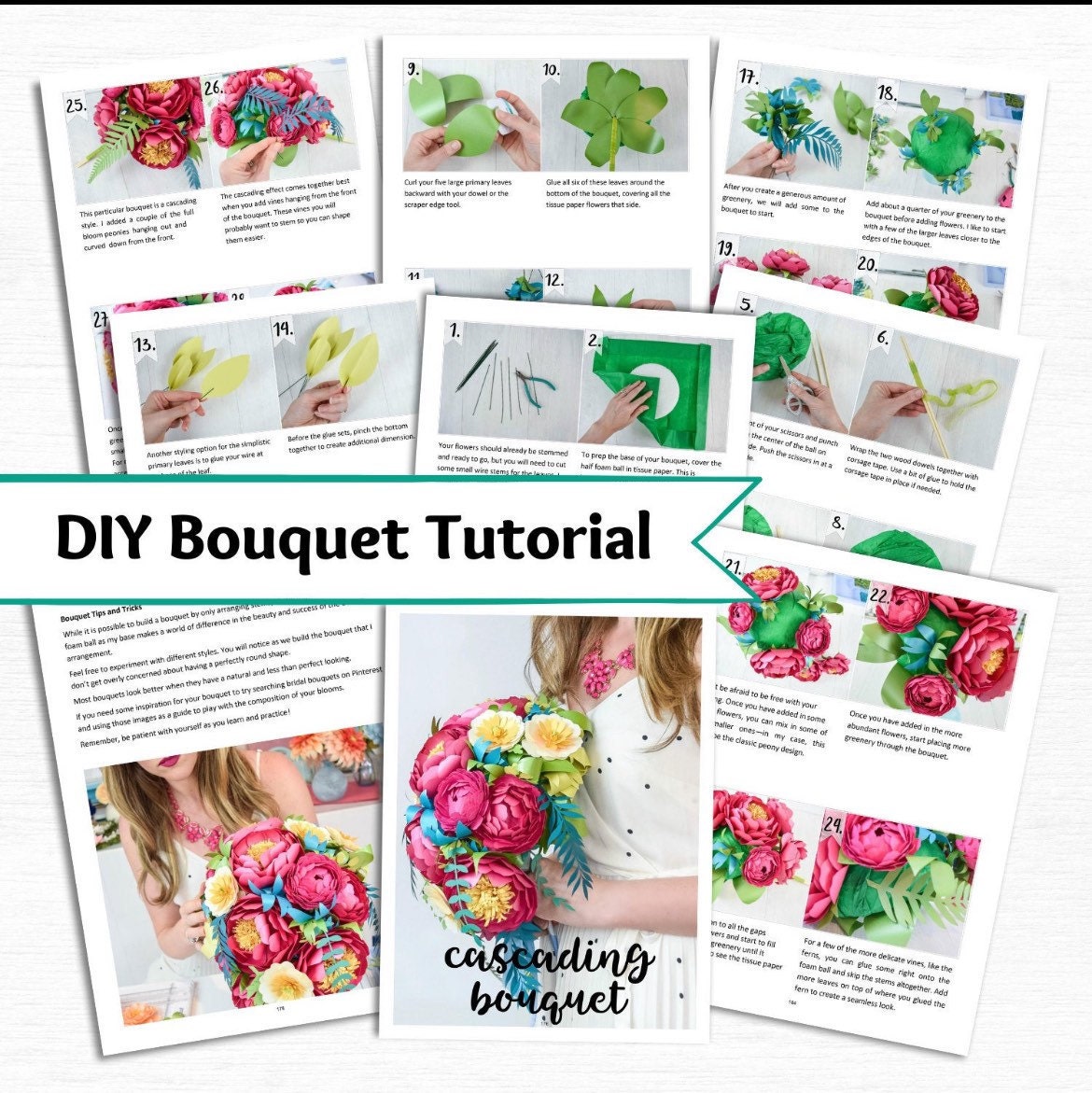 Diy Paper Flower Templates And Tutorials Par Catchingcolorflies