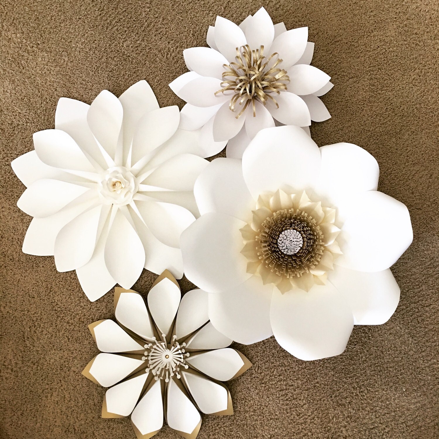 Paper Flower Wall custom and handmade to order. 8X 10 Can be Etsy