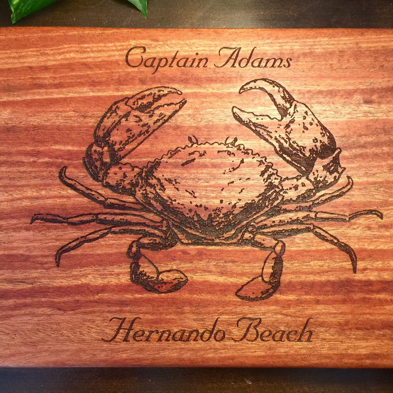 CRAB CUTTING BOARD Engraved Nautical Cutting Board Etsy