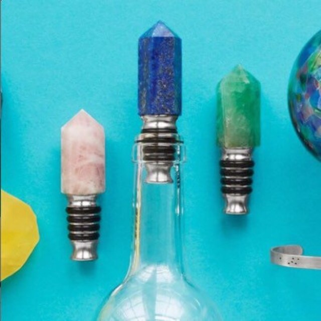 Crystal Wine Stopper Collection Wine Accessories Hostess Etsy