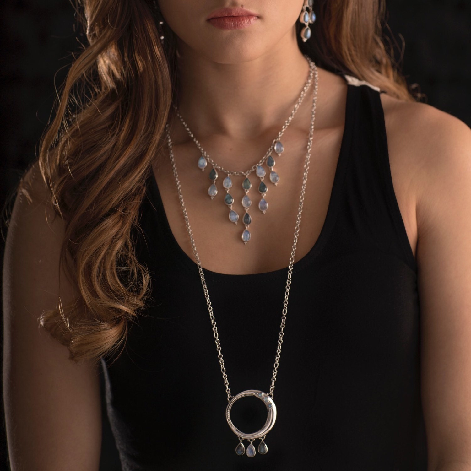 Silver Balinese Gemstone Necklace Sterling Silver Balinese Etsy