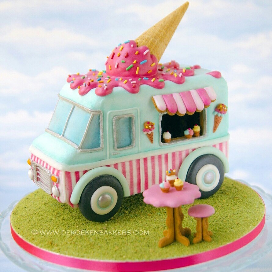 3D Gingerbread Ice Cream Truck Cookie Cutter Set Etsy