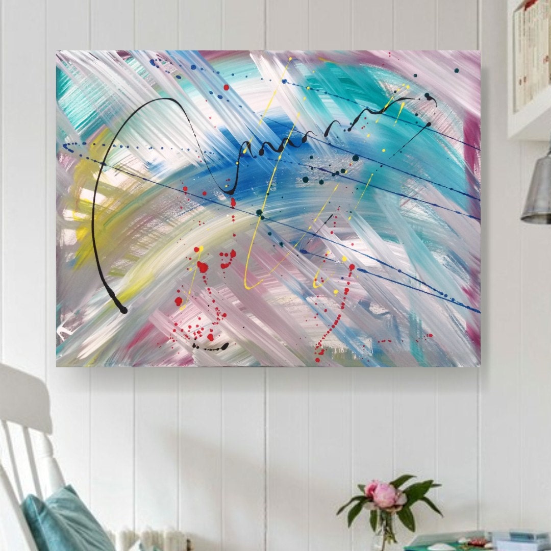 Abstract Original Paintingmodern Decoration Contemporary Etsy