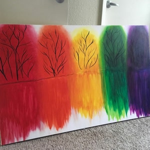 Large Wall Art Living Room Decor Canvas Painting Original on | Etsy