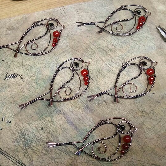 Red Robin Bird Decoration Handmade Christmas Decoration Yule Etsy