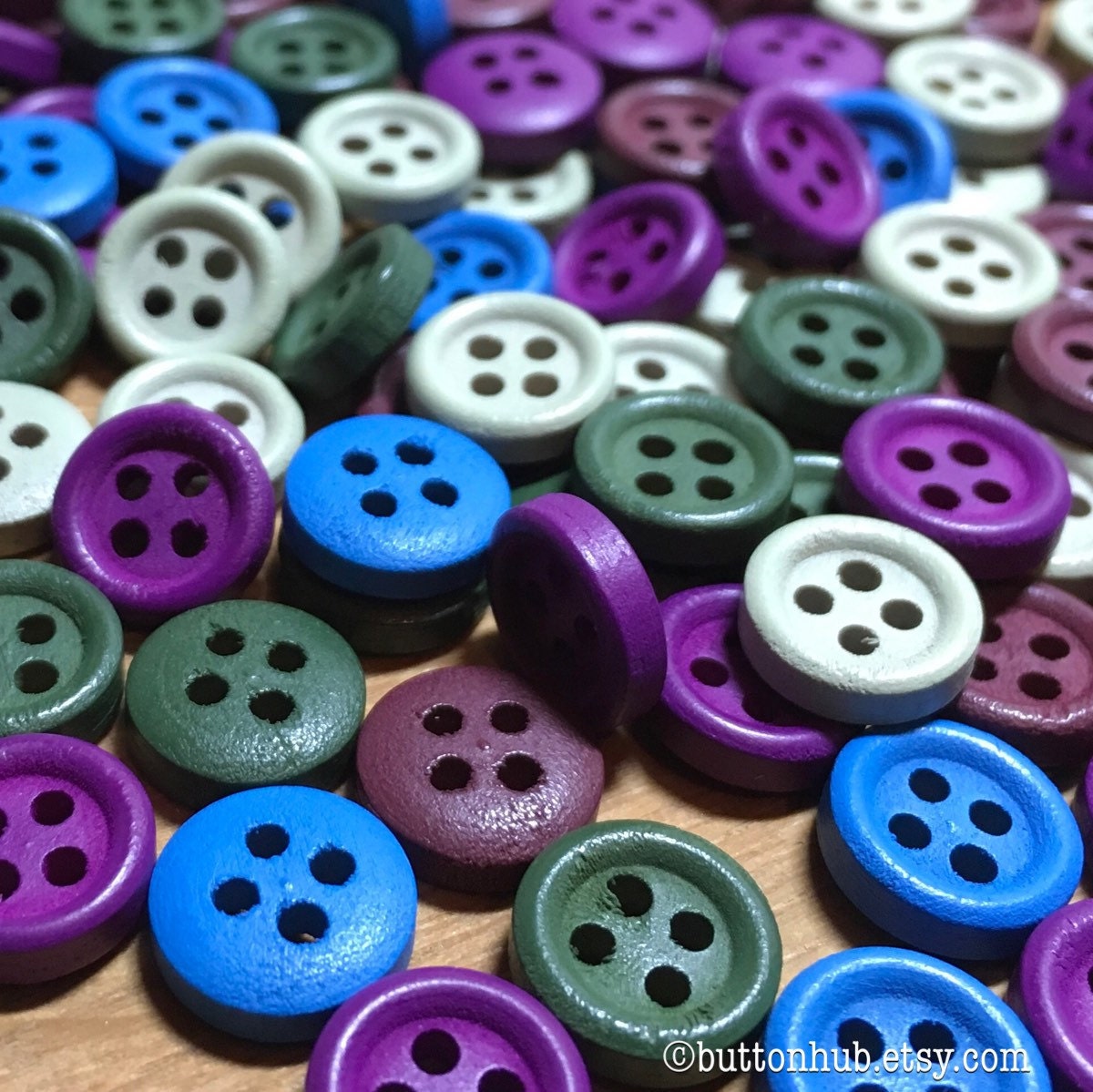 small mini wooden pegs mixed colours card making crafting bag of 50