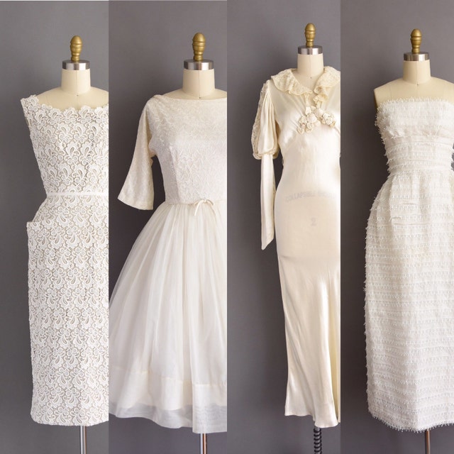 1950s White Embroidery Dress by Parklane Jrs | XS/S