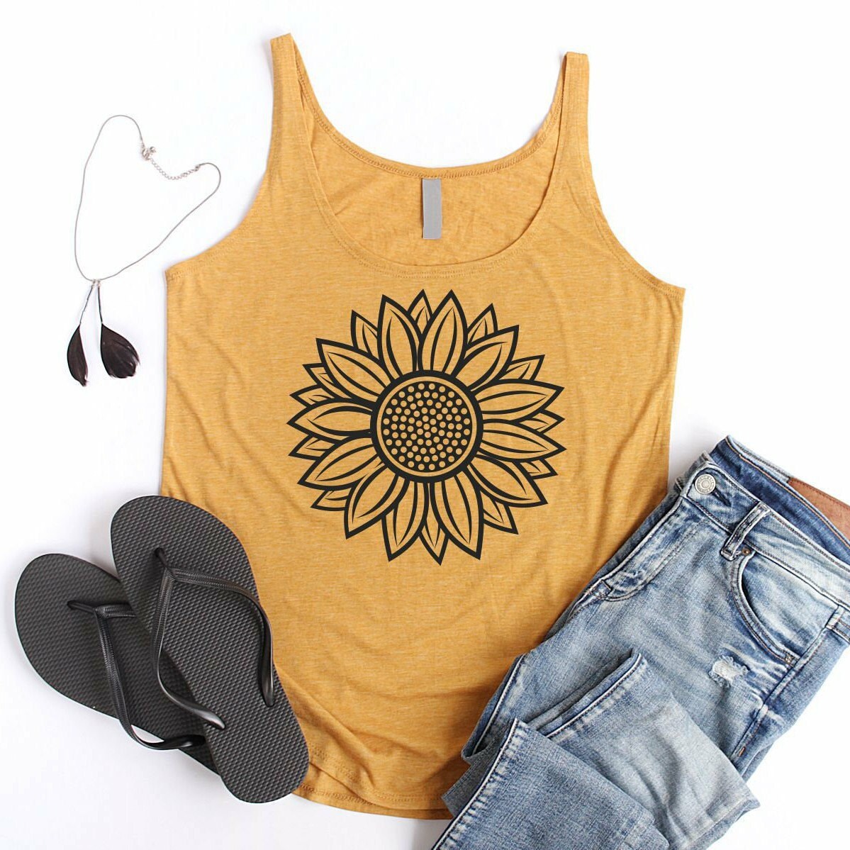 yellow sunflower top