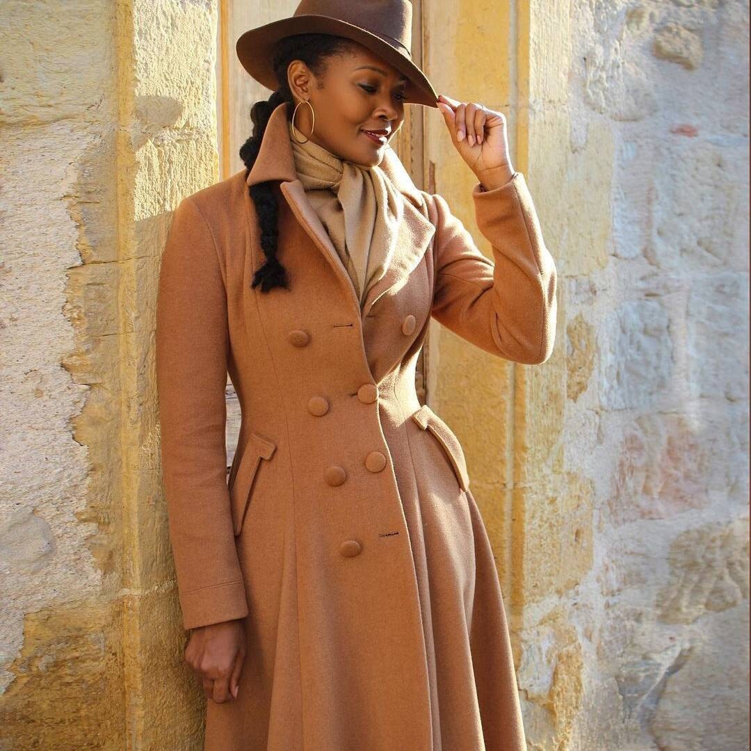 maxi wool coat womens