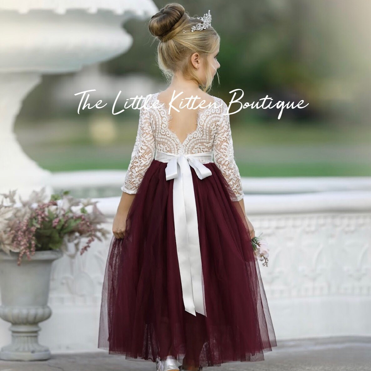 flower girl dress rustic