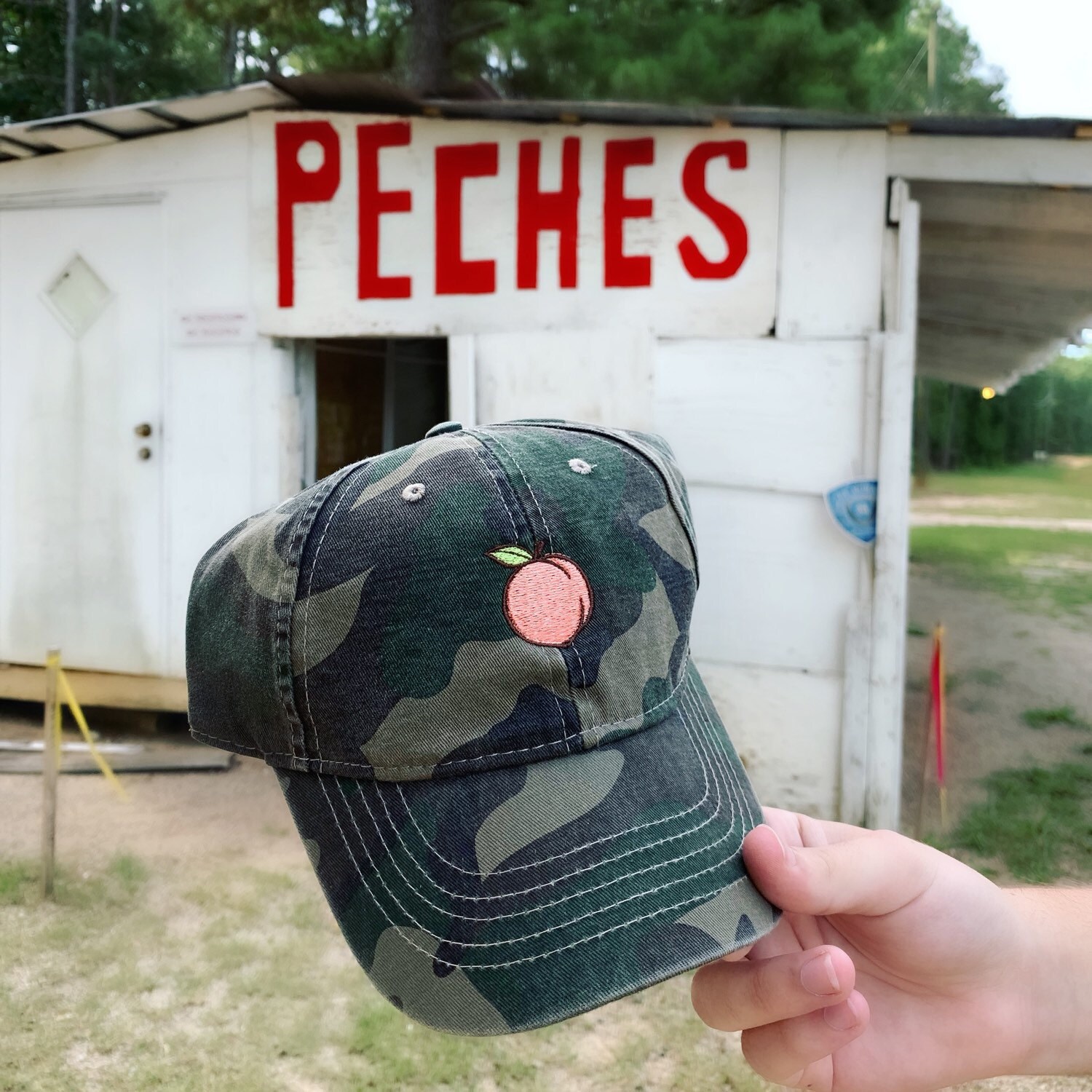peach baseball cap