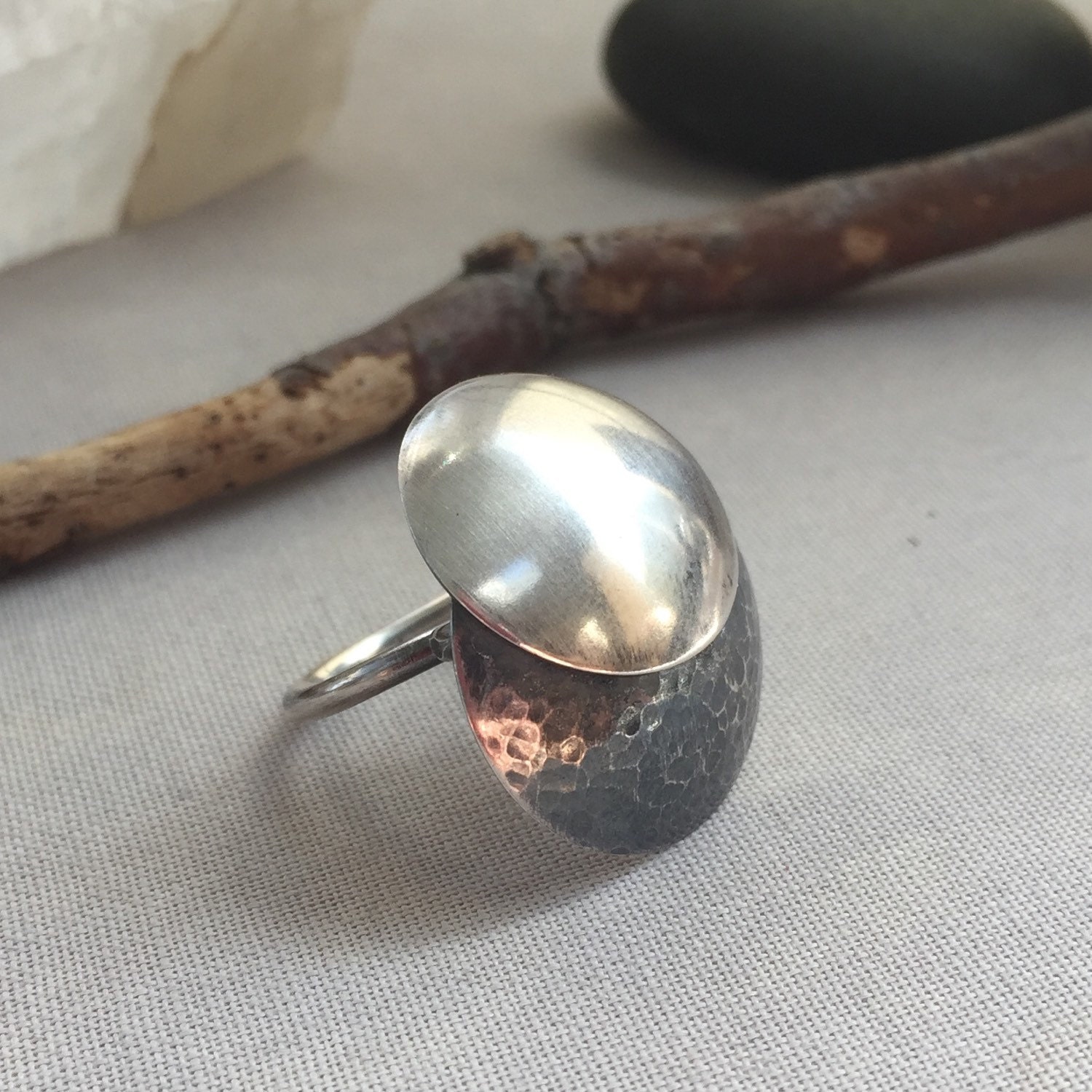 Bohemian Sterling Silver Ring/ Statement Silver Ring/ 925 Etsy