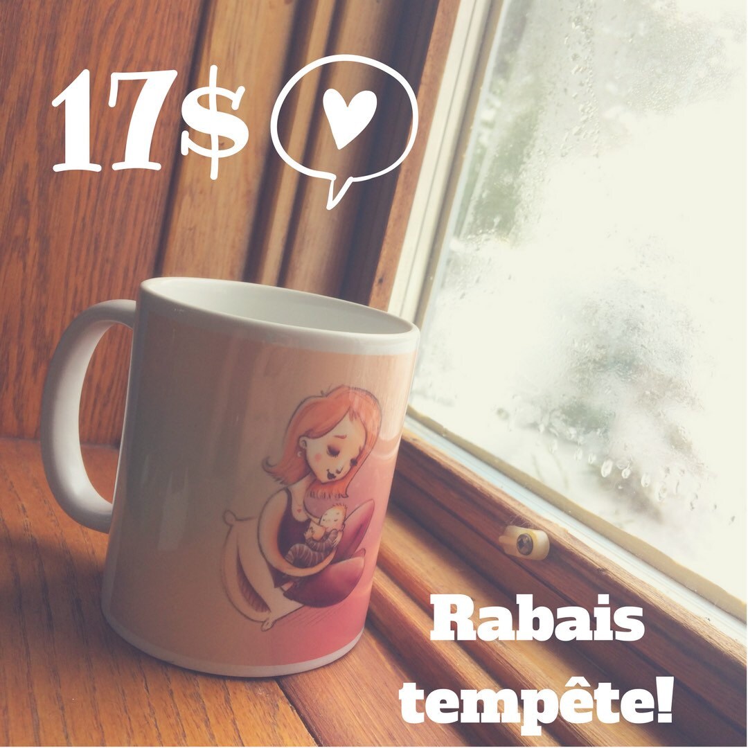 Breastfeeding coffee mug nursing illustration print on cup