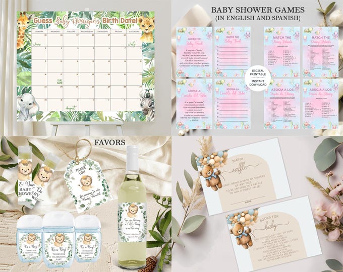 • Baby shower favors