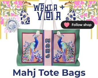 Mahjong Tote Bags
