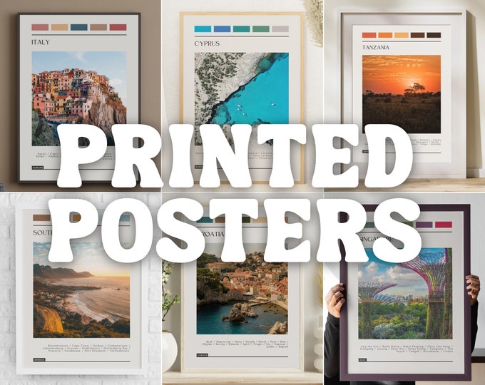 Printed Travel Posters
