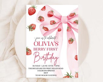 First birthday Invites